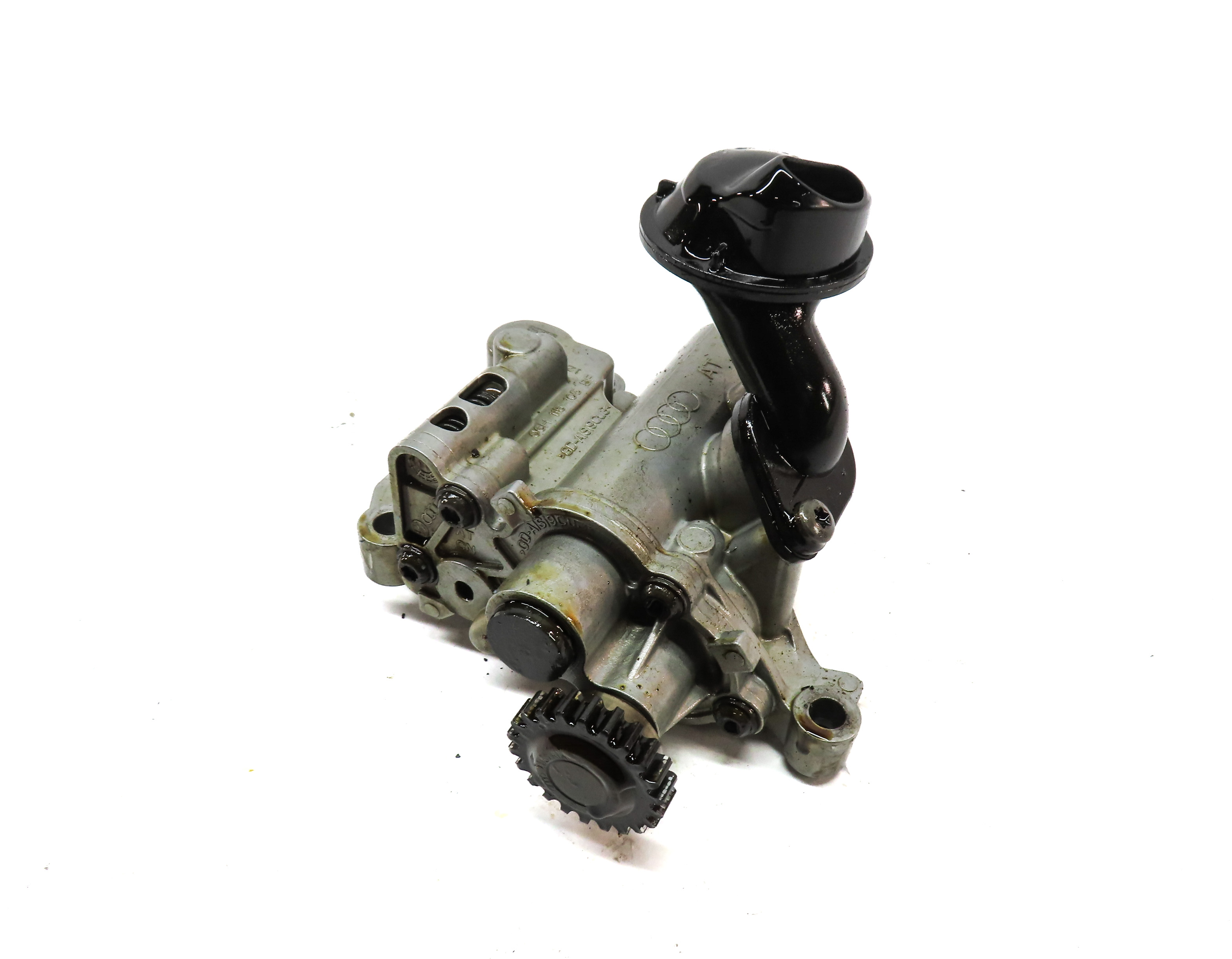 13 AUDI Q5 (B8 8R) 2.0L TURBO (CPMA) ENGINE MOTOR OIL FLUID PUMP w/ PICK UP TUBE — exact item pictured